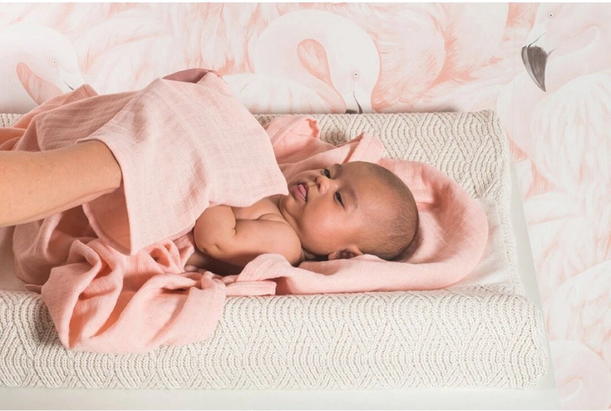 Jollein Hydrofiele Doek Small 70x70cm Bamboe Katoen - Storm Grey - 4 Stuks - Afbeelding 15