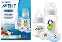 Philips AVENT SCD805/01 Anti-Colic Zuigfles Voor Pasgeborene 125 Ml 260 Ml Polypropyleen (PP) Transparant, Wit