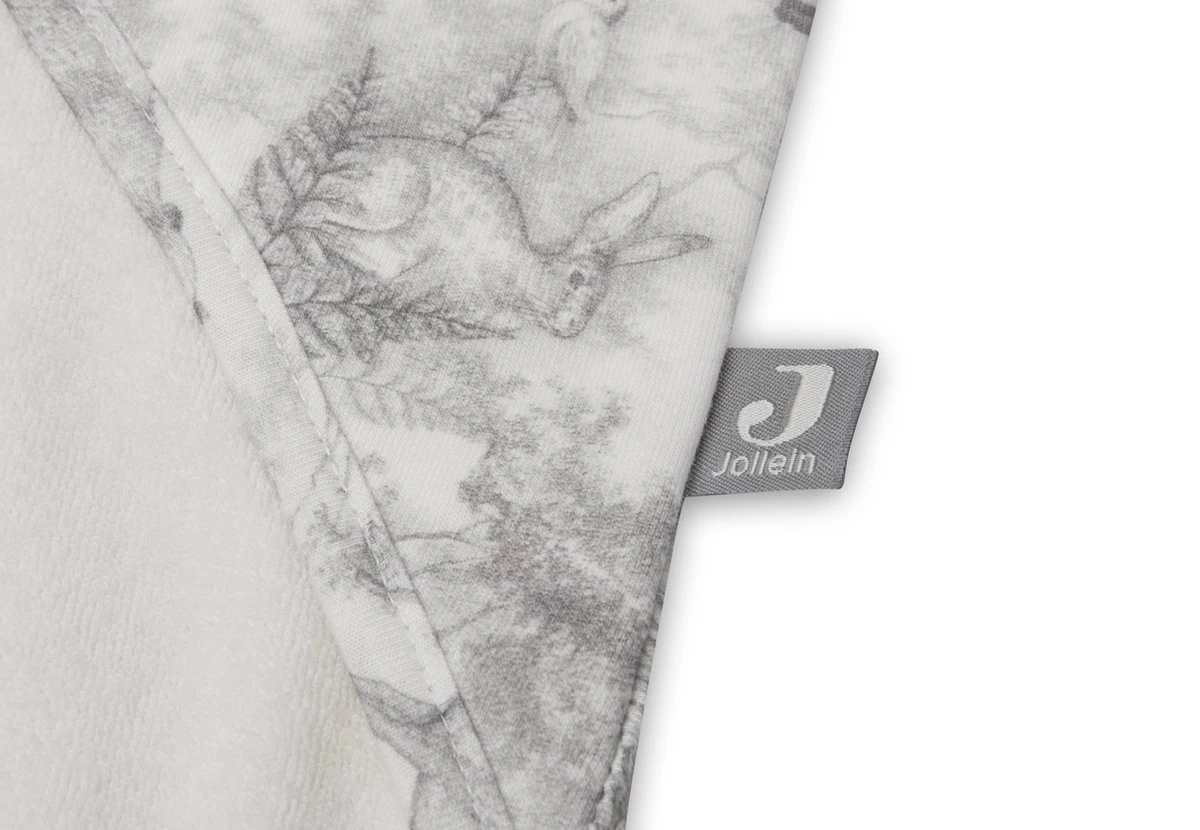 Jollein Badcape 75x75cm Pimpelmees - Forest Animals - Afbeelding 7