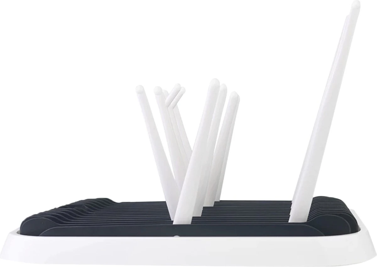 STACK Flessen Droogrek | Zwart - Geschikt Voor Flessen En Doppen - Droogrek Voor Flessen - Baby Flessenrek - Afdruiprek Baby - Drying Rack - Babyfles Droogrek - Afdruiprek Fles Met Lekbak - Afdruiprek - Babyflessen - Flessenrek