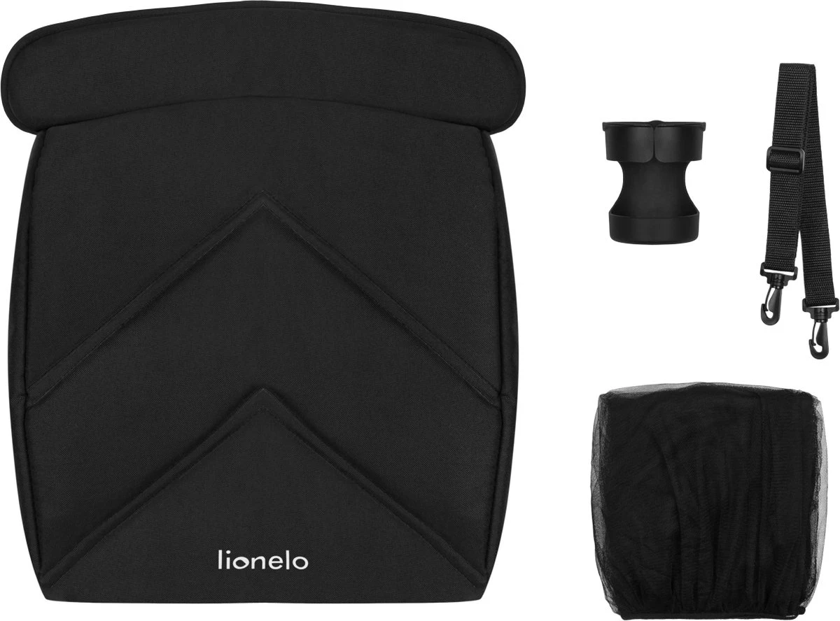 Lionelo Buggy Cloe - Kinderwagen Premium + - Tot 22 Kg - Verstelbare Rugleuning - 5-punts Veiligheidsgordels - Grote Zwenkwielen - Klamboe - Bekerhouder - Lichtgewicht - Compact - Waterdicht - Afbeelding 10