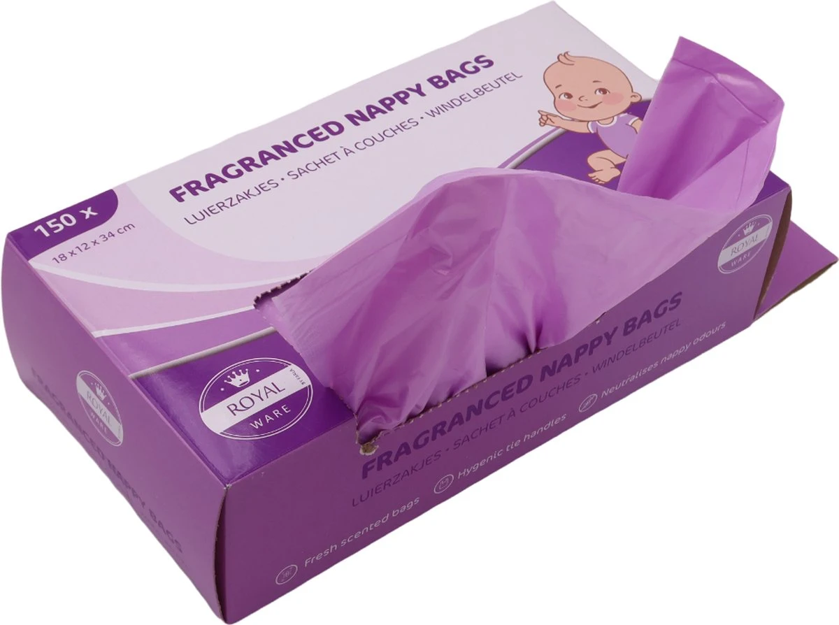 Geparfumeerde Luierzakjes - Baby Verschonen - 150 Luier Zakjes