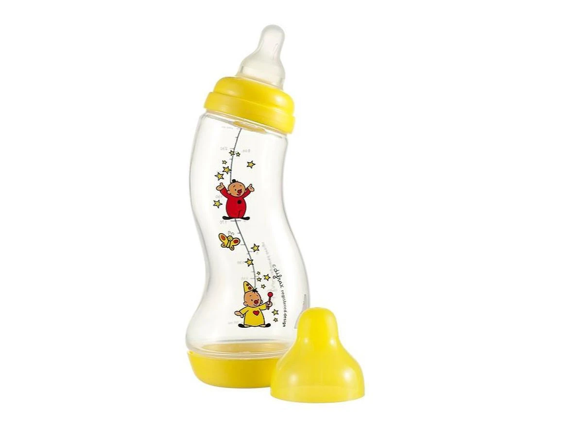 Difrax Fles - S-Fles Natural 0+ Maanden Bumba Banaan Geel - 250 Ml - Afbeelding 2