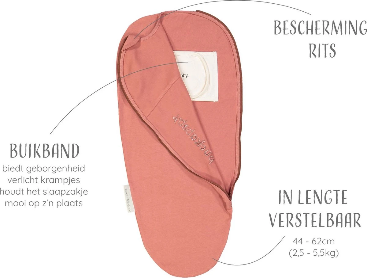 Puckababy Inbakerslaapzak Original Piep 0-3 Maanden - Earth - Afbeelding 4
