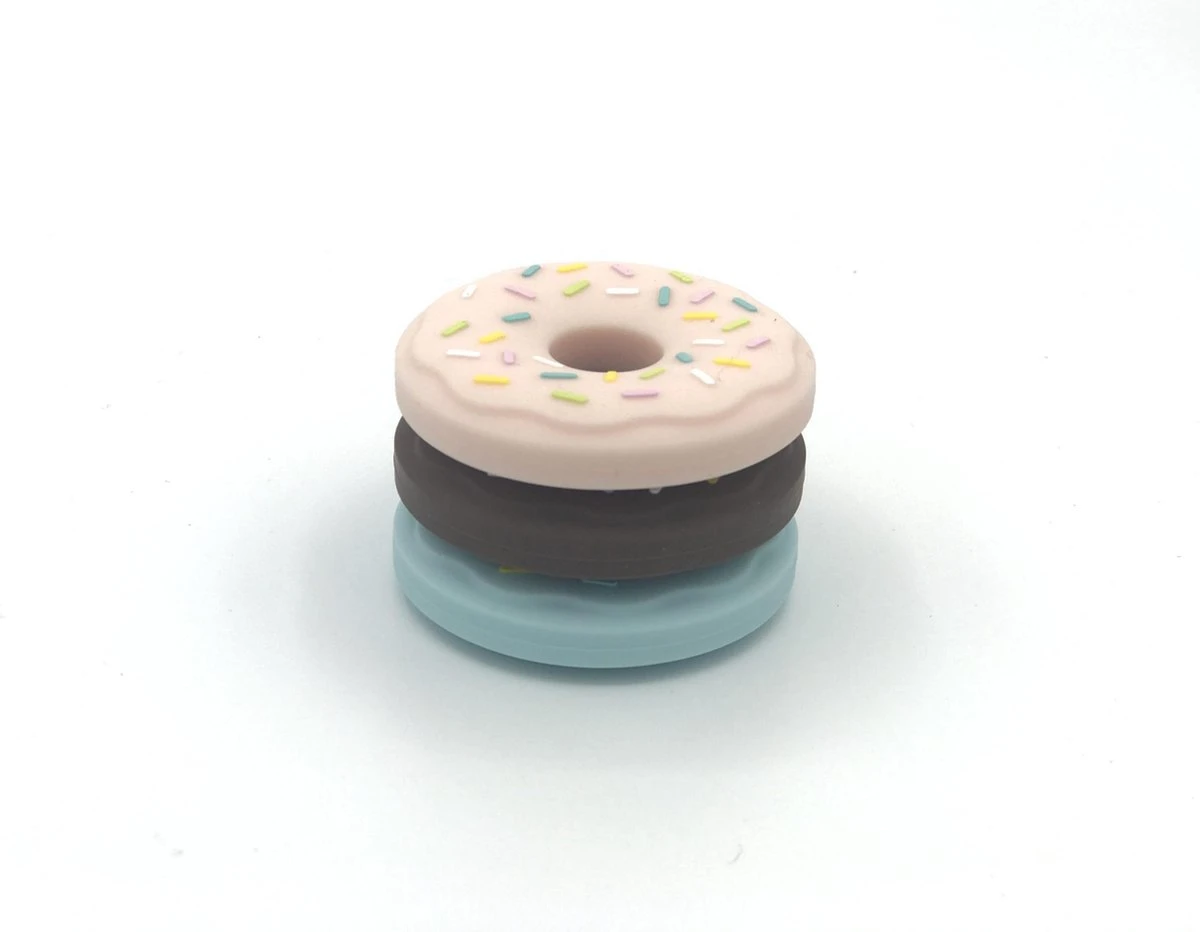 Donut Bijtketting Kauwsieraad - Turqoise - Afbeelding 3