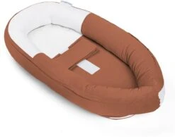 Doomoo Cocoon - Babynestje - Organisch Katoen - 74 X 46 Cm - Tetra Jersey Terracotta