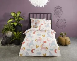Good Morning Unilove Mini - Dekbedovertrek - Junior - 120x150 Cm - Multi Kleur