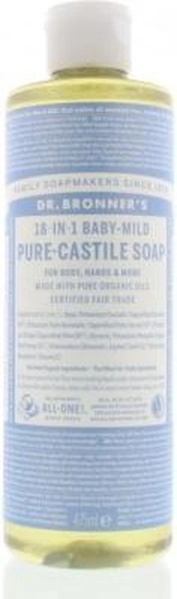 Dr. Bronner's Gel Baby Mild 18-in-1 Pure-Castile Soap - Afbeelding 7