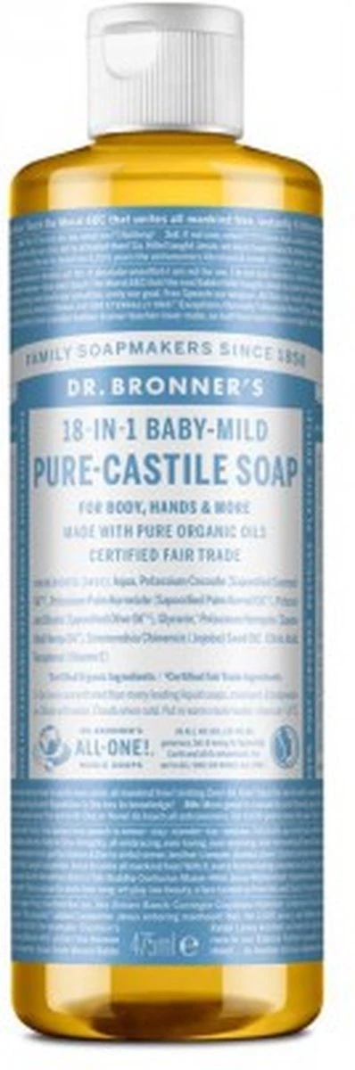 Dr. Bronner's Gel Baby Mild 18-in-1 Pure-Castile Soap - Afbeelding 6