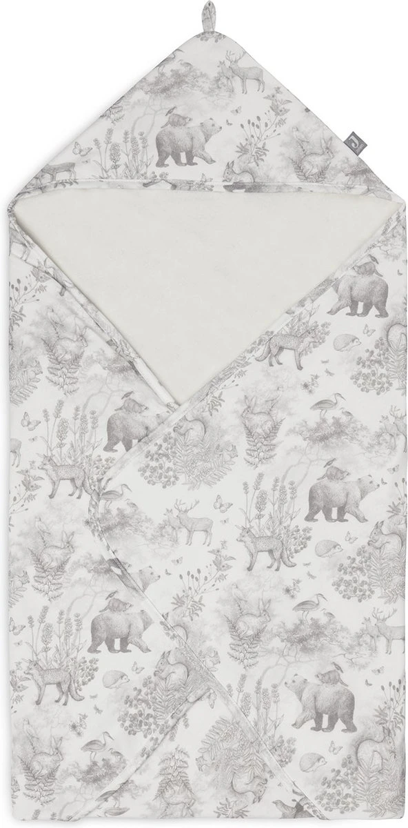 Jollein Badcape 75x75cm Pimpelmees - Forest Animals - Afbeelding 4