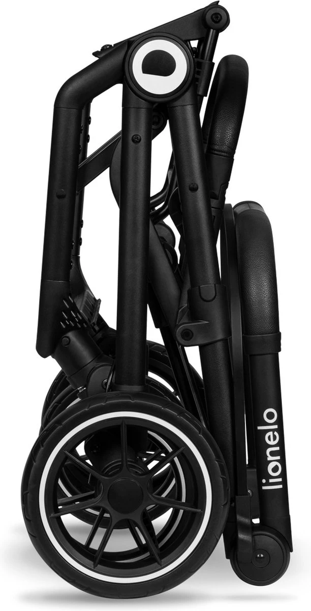 Lionelo Buggy Cloe - Kinderwagen Premium + - Tot 22 Kg - Verstelbare Rugleuning - 5-punts Veiligheidsgordels - Grote Zwenkwielen - Klamboe - Bekerhouder - Lichtgewicht - Compact - Waterdicht - Afbeelding 3