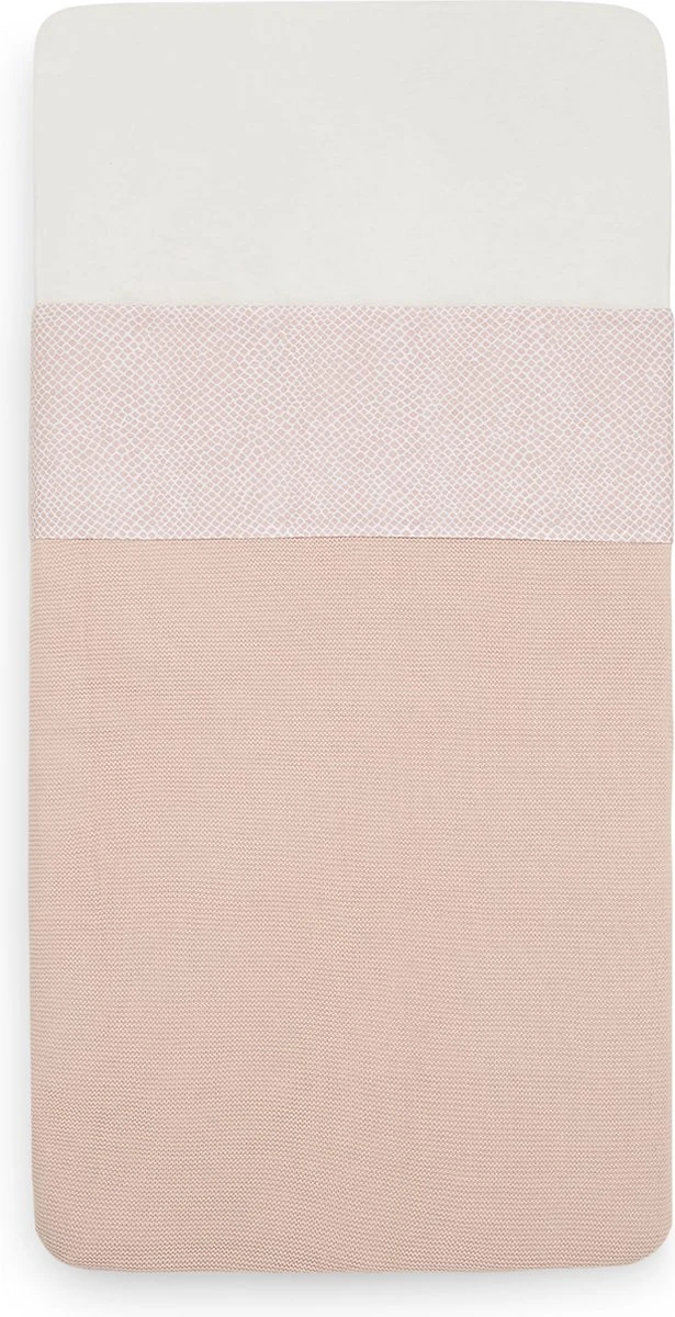 Jollein Baby Laken Wieg 75x100cm Snake - Pale Pink - Afbeelding 12