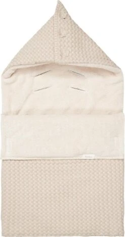 Koeka Oslo Voetenzak Voor Autostoel 0+ - Wafelstof Met Teddy - Zand