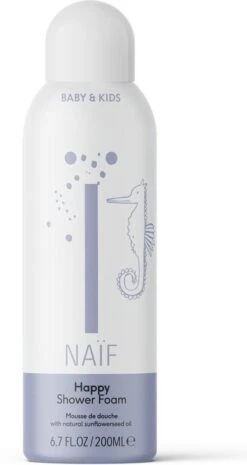 Naïf Happy Doucheschuim - Baby En Kind - 200ml - Met Natuurlijke Ingrediënten