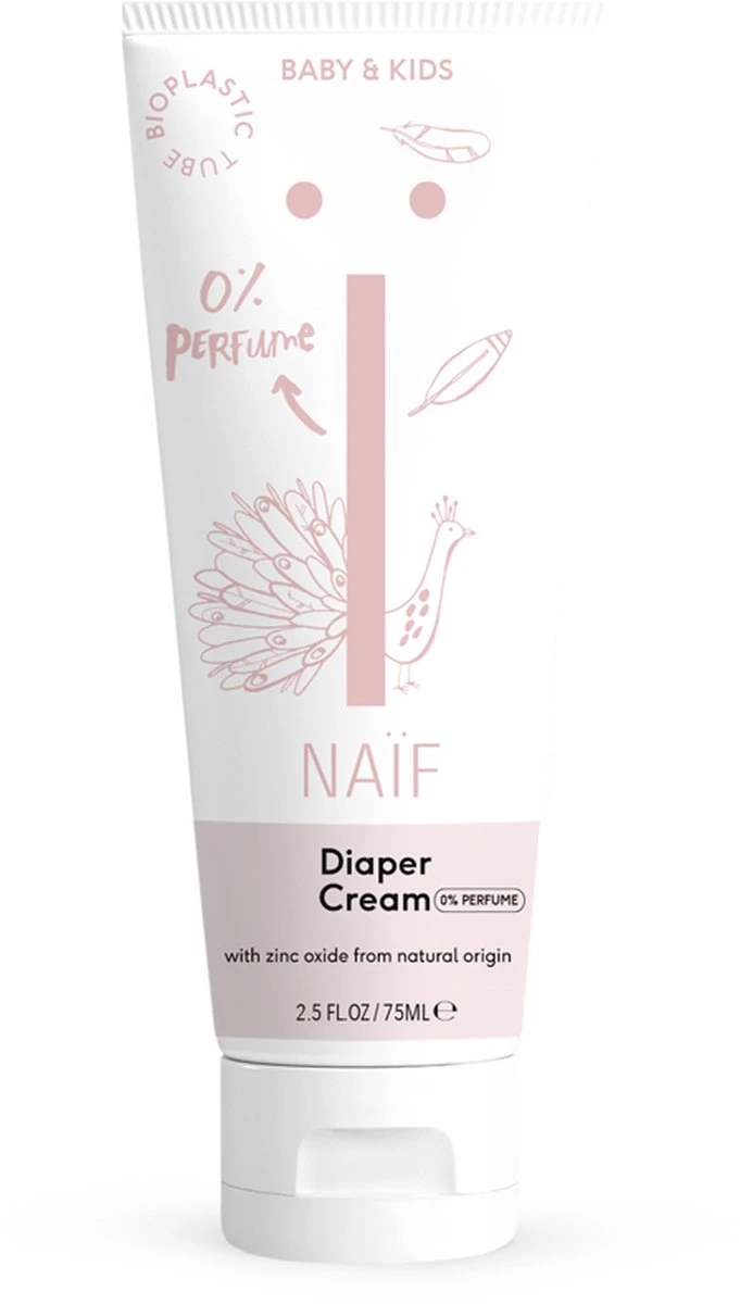 Naïf Billencrème Voor De Gevoelige Huid Met Zink - Parfumvrij - Baby & Kids - 75ml - Met Natuurlijke Ingrediënten
