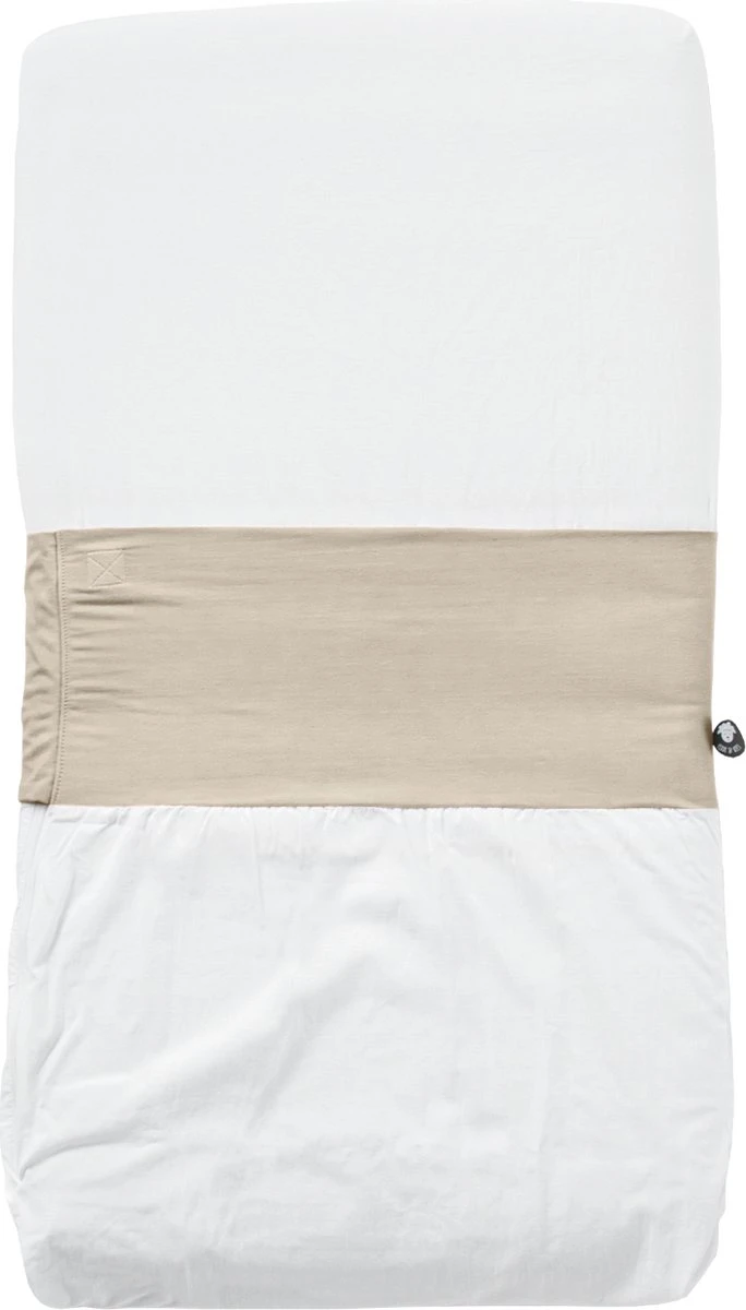 NUNKI Doorgroei Lakentje - Simpel Strak Instoppen (ipv Inbakeren)- 70x140 Zand