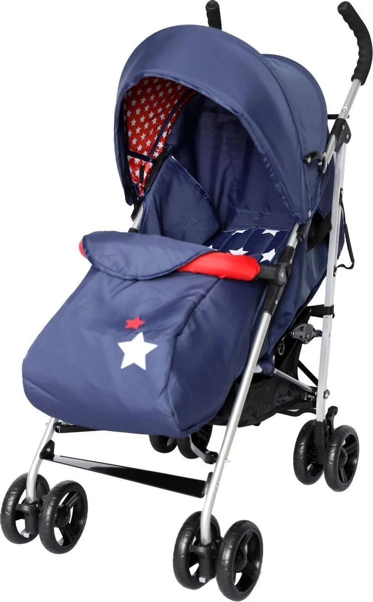 X Adventure Buggy Brava - Plooibuggy - Lichtgewicht - 4 Standen - Navy - Afbeelding 5