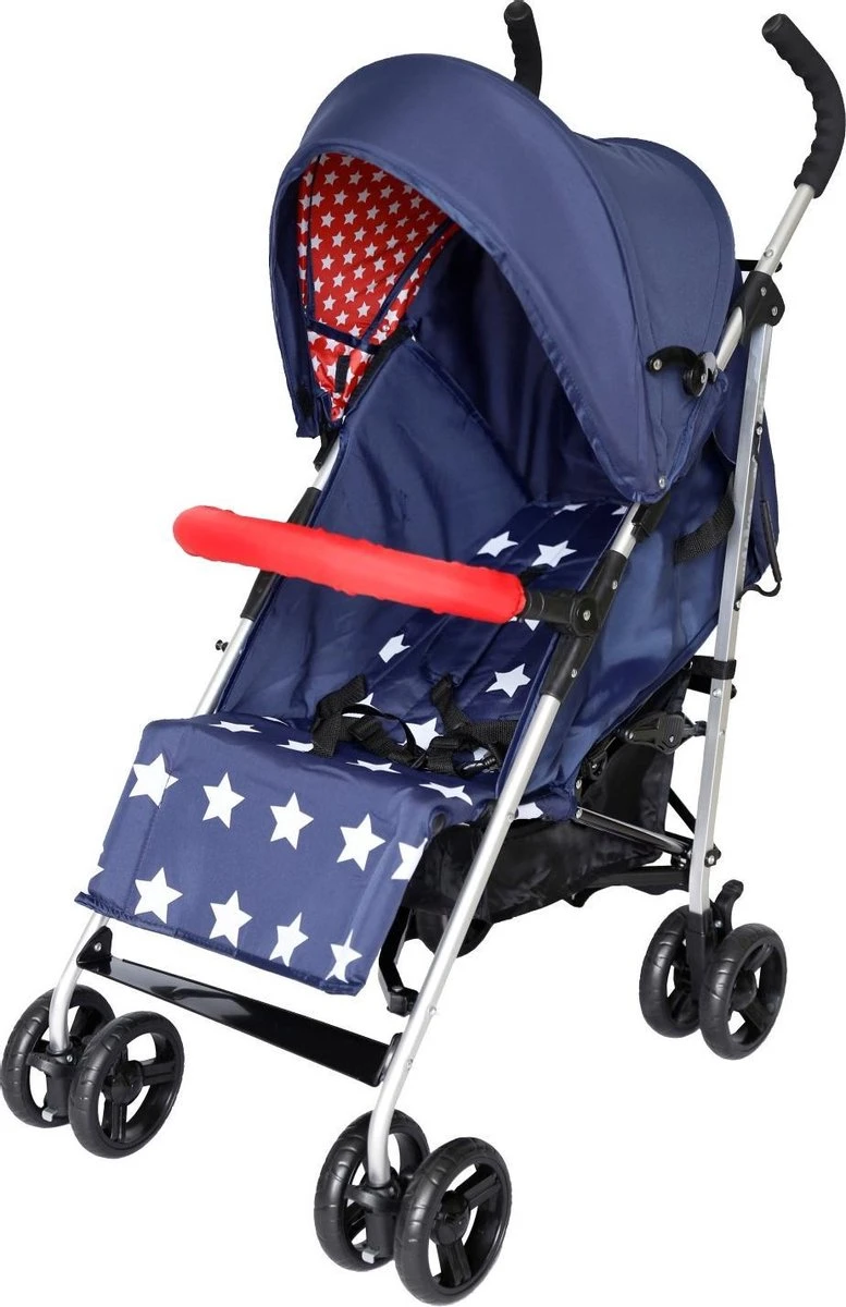 X Adventure Buggy Brava - Plooibuggy - Lichtgewicht - 4 Standen - Navy - Afbeelding 2