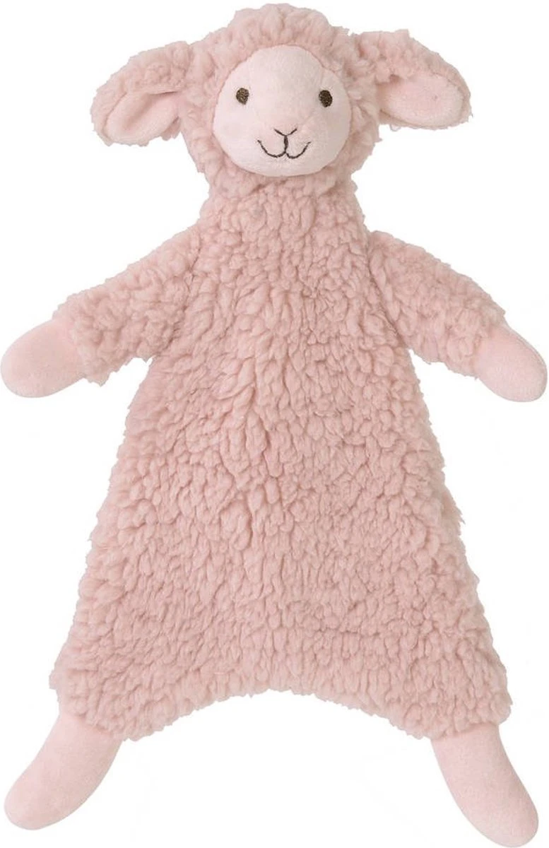 Happy Horse Lam Lotus Knuffeldoekje - Perzikroze - Baby Cadeau