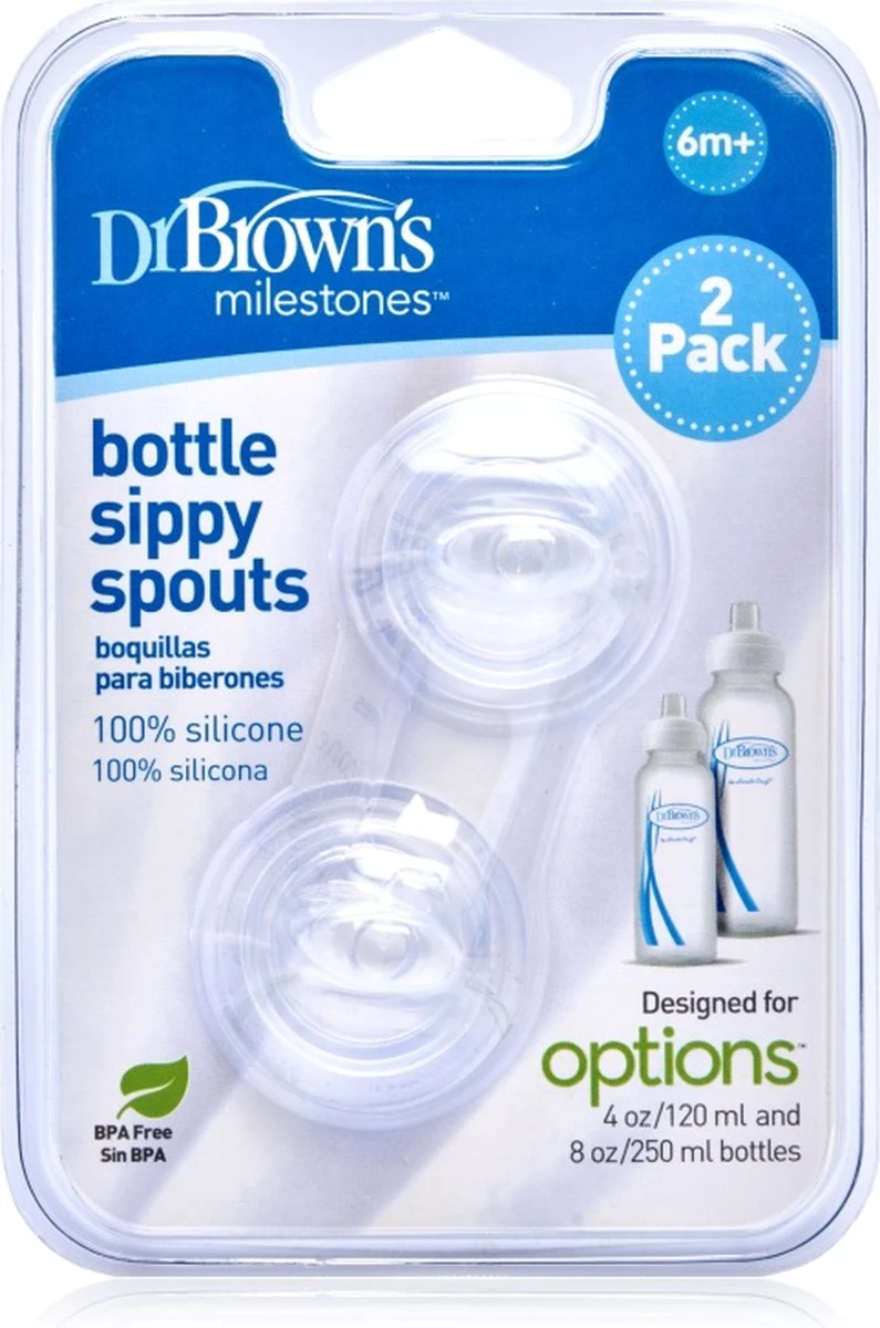 Dr. Brown's Sippy Spout Standaardfles - Transition Bottle - 2 Stuks - Afbeelding 5