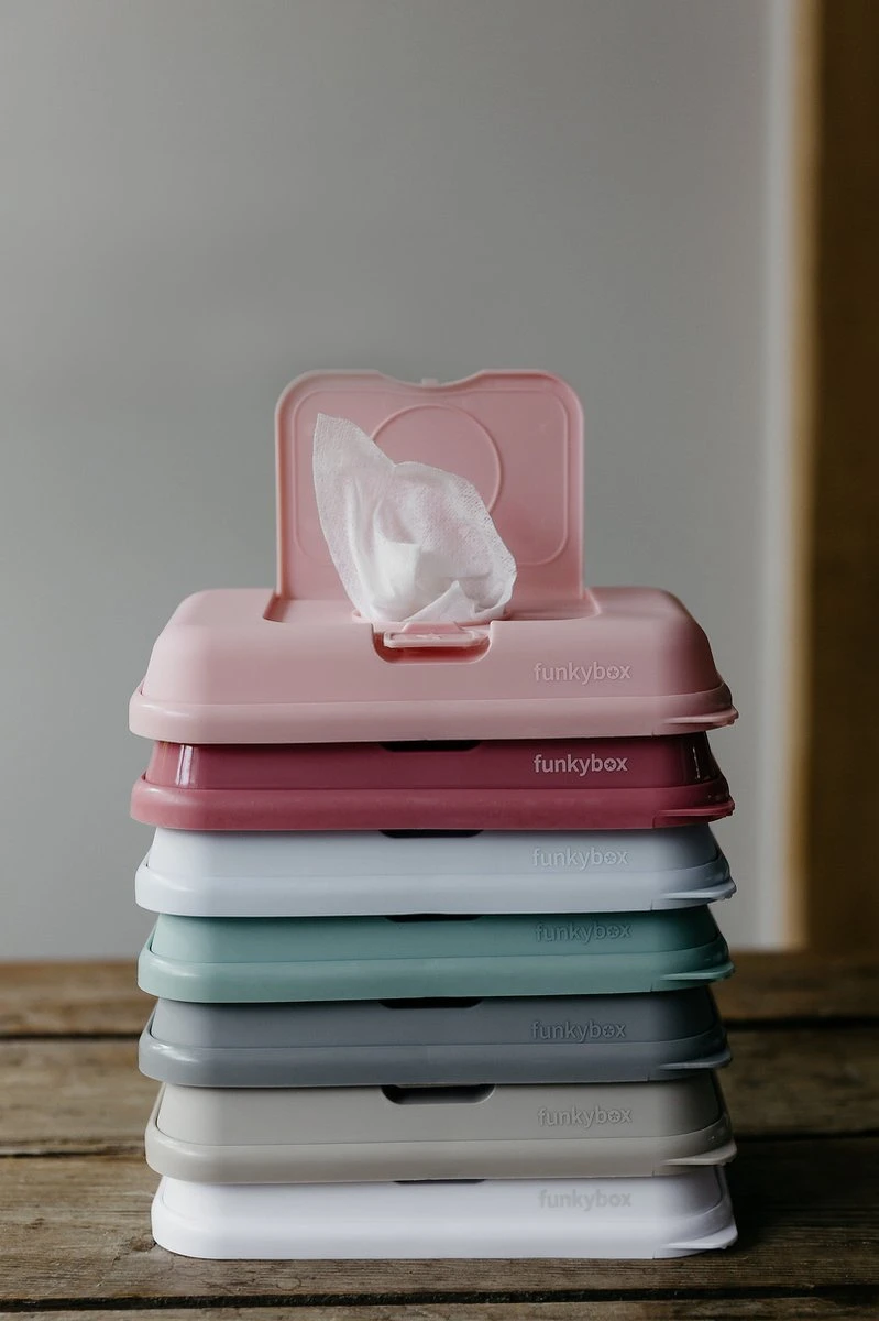 Funkybox - Billendoekjes Doosje - To Go - Grey - Little Stars - Afbeelding 5