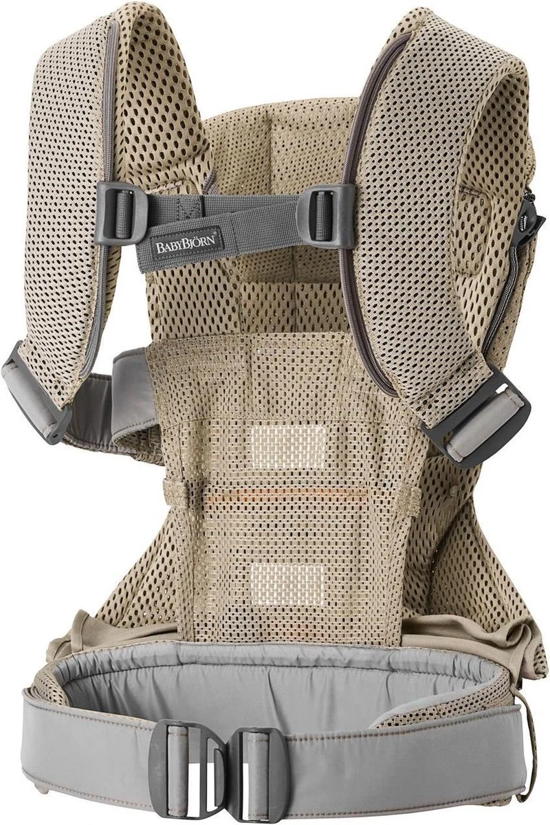 BabyBjörn Draagzak One Air - 3D Mesh - Grijs-beige - Afbeelding 8