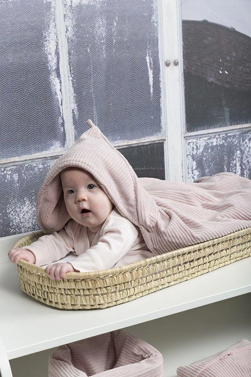 Baby's Only Wikkeldeken - Omslagdoek Baby Sense - Teddy Voering - Wit - 75x75 Cm - Geschikt Voor Drie- En Vijfpuntsgordel