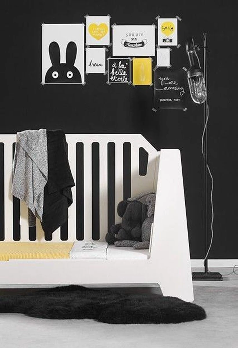 Jollein Baby Hoeslaken Ledikant Jersey 60x120cm - Zwart - Afbeelding 9