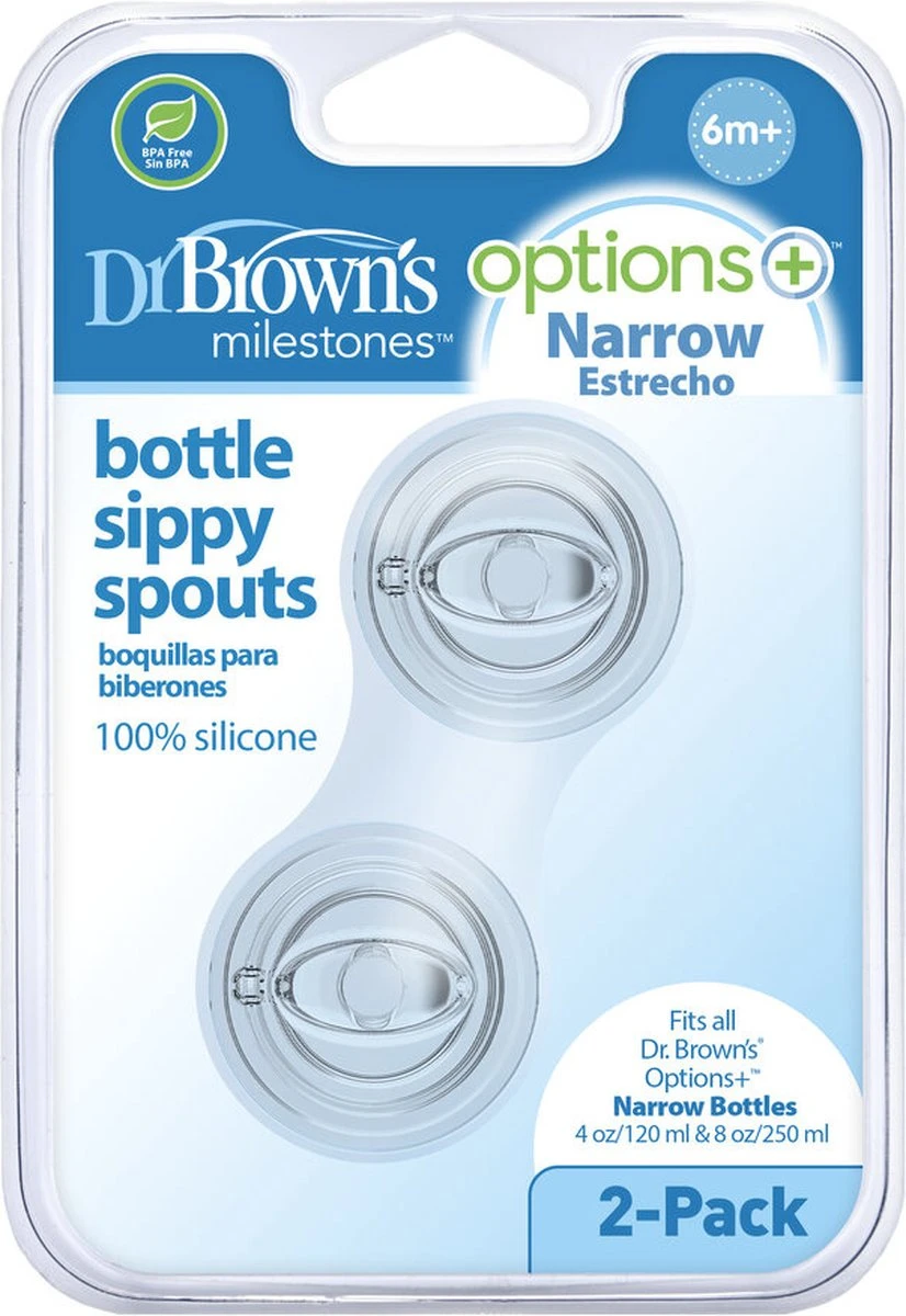 Dr. Brown's Sippy Spout Standaardfles - Transition Bottle - 2 Stuks