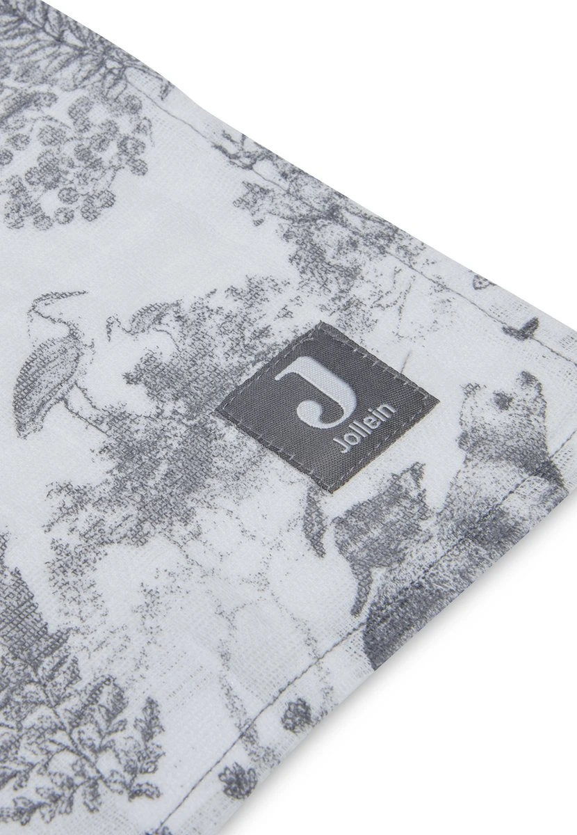 Jollein Hydrofiele Doek 115x115cm Pimpelmees - Forest Animals - Afbeelding 4