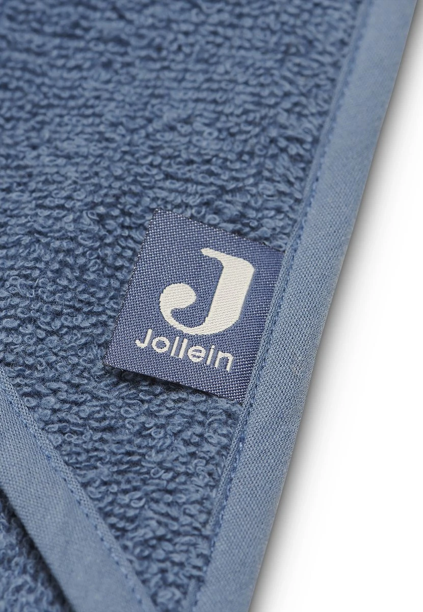 Jollein Badcape Badstof 75x75cm - Jeans Blue - Afbeelding 6