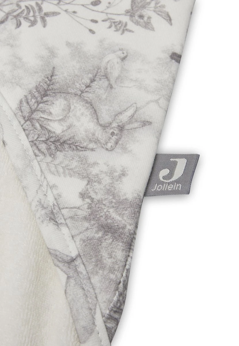 Jollein Badcape 75x75cm Pimpelmees - Forest Animals - Afbeelding 6