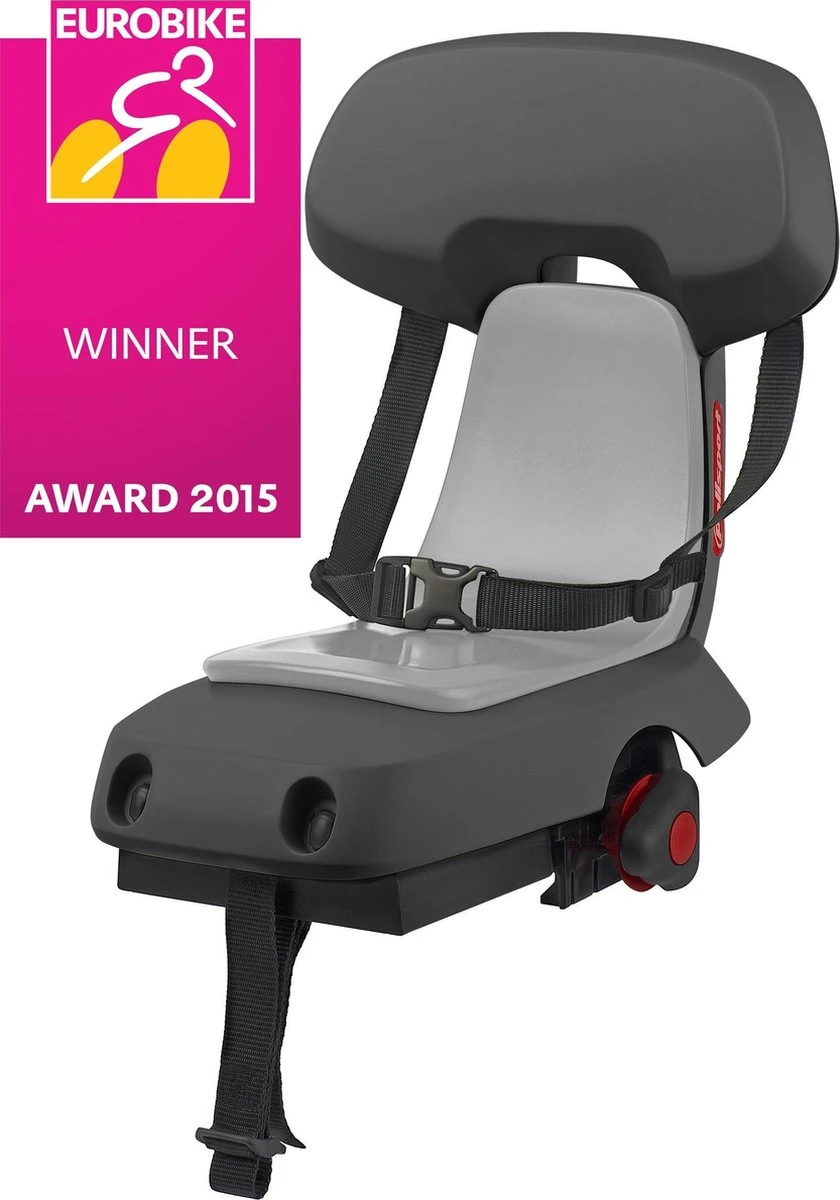 Polisport Guppy Duo Junior - Fietsstoeltje Achter - Grijs 8636100001 - Afbeelding 11