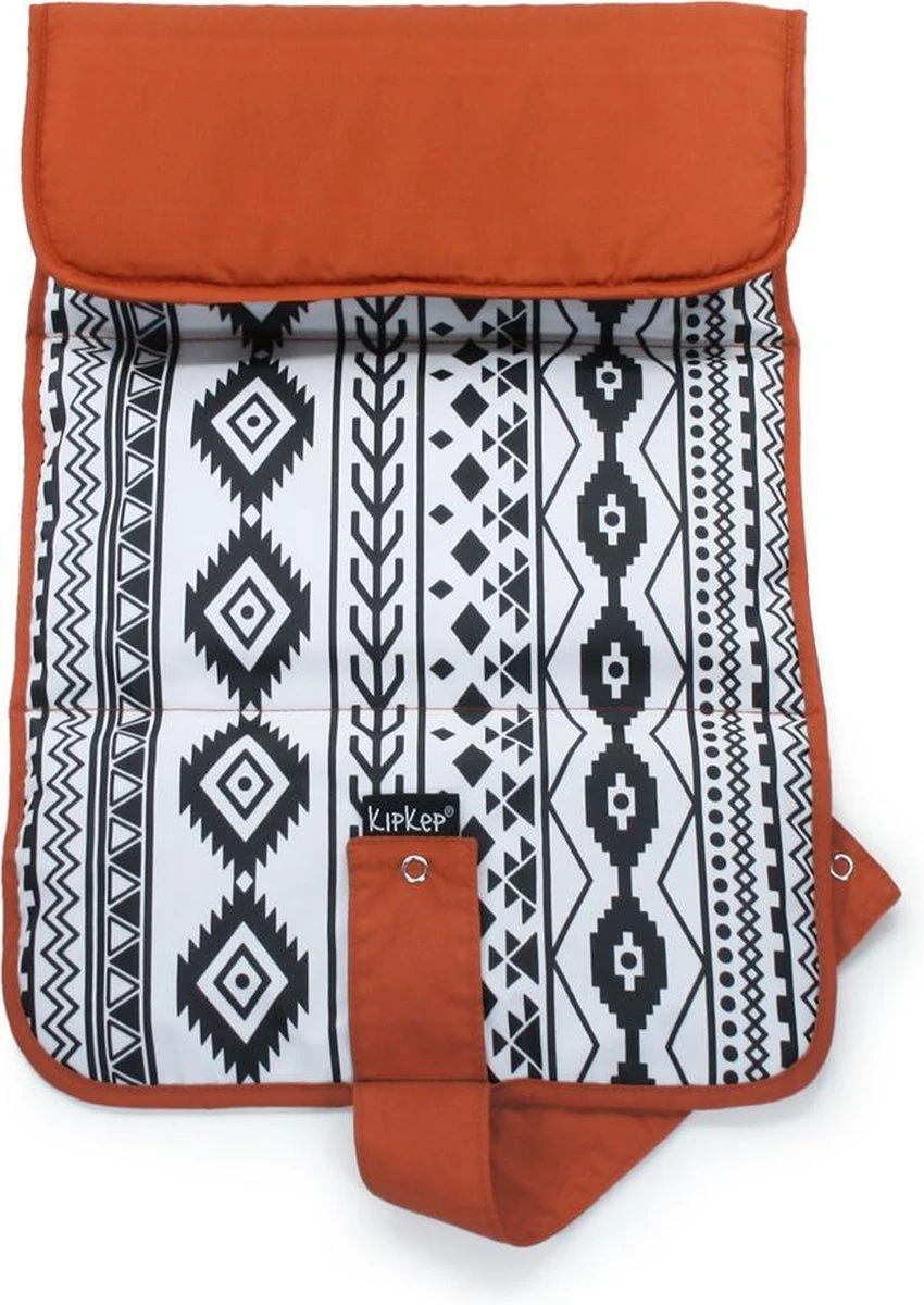 KipKep Napper Verschoonmatje - Uit Gerecyclede Materialen - Machinewasbaar - Etnic Spice - Afbeelding 3