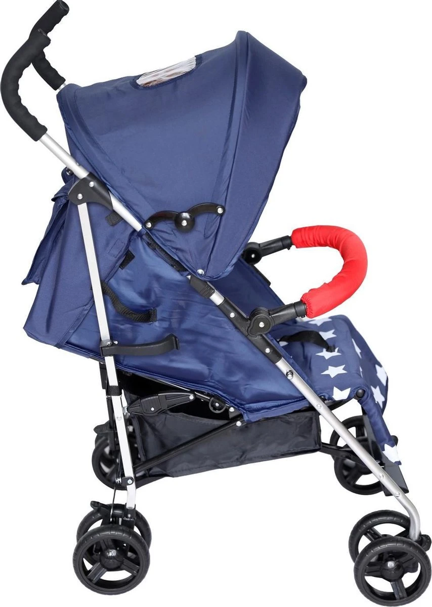 X Adventure Buggy Brava - Plooibuggy - Lichtgewicht - 4 Standen - Navy - Afbeelding 3