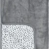 Meyco Reisdeken Fleece Cheetah - Grijs - 75x100cm