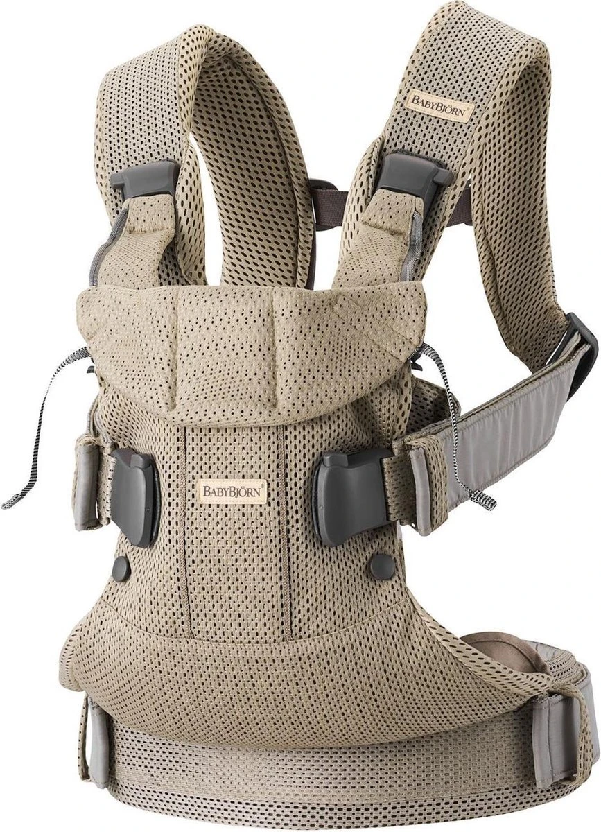 BabyBjörn Draagzak One Air - 3D Mesh - Grijs-beige - Afbeelding 11