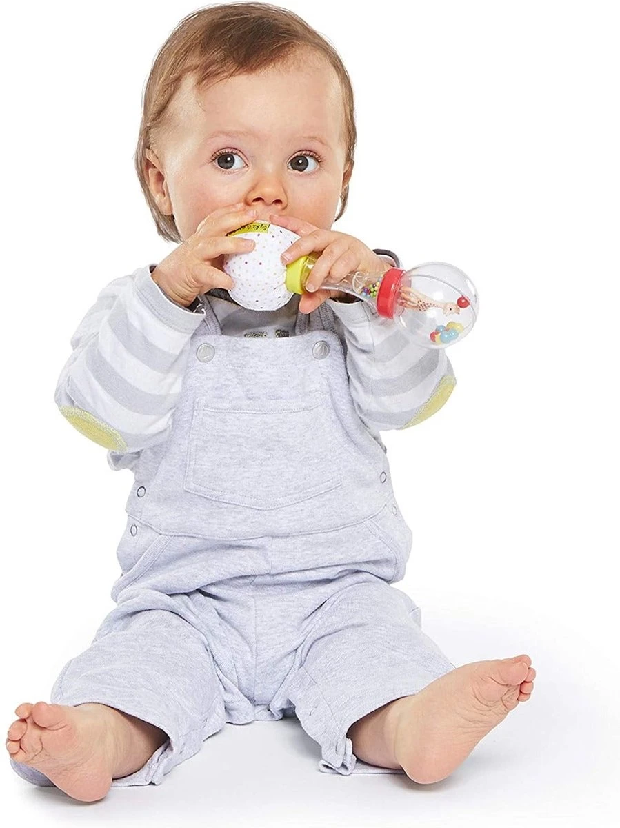 Sophie De Giraf - Rammelaar - Zachte Maracas - In Witte Geschenkdoos - Afbeelding 5