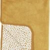 Meyco Reisdeken Fleece Cheetah - Honey Gold - 75x100cm