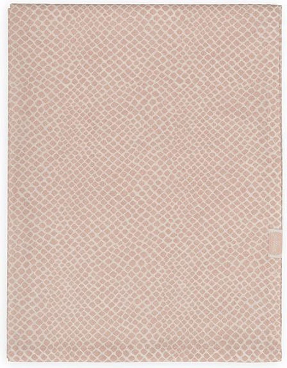 Jollein Baby Laken Wieg 75x100cm Snake - Pale Pink