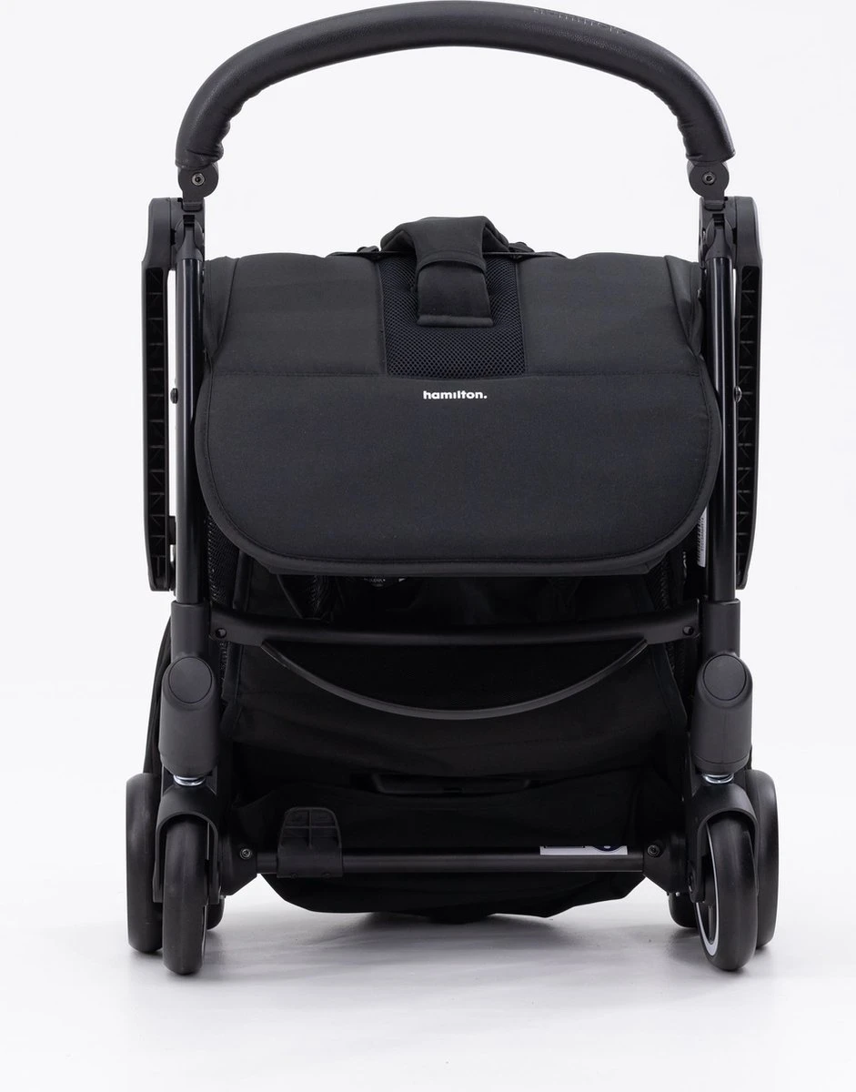 Hamilton By Yoop X1 Plus Buggy – Nieuw, Hoger, Uitgebreider 2023 Model – Premium Stroller Met One Hand Folding Technologie – Zwart – Lichte, Verstelbare En Wendbare Kinderwagen Met Vele Gemakken - Afbeelding 15