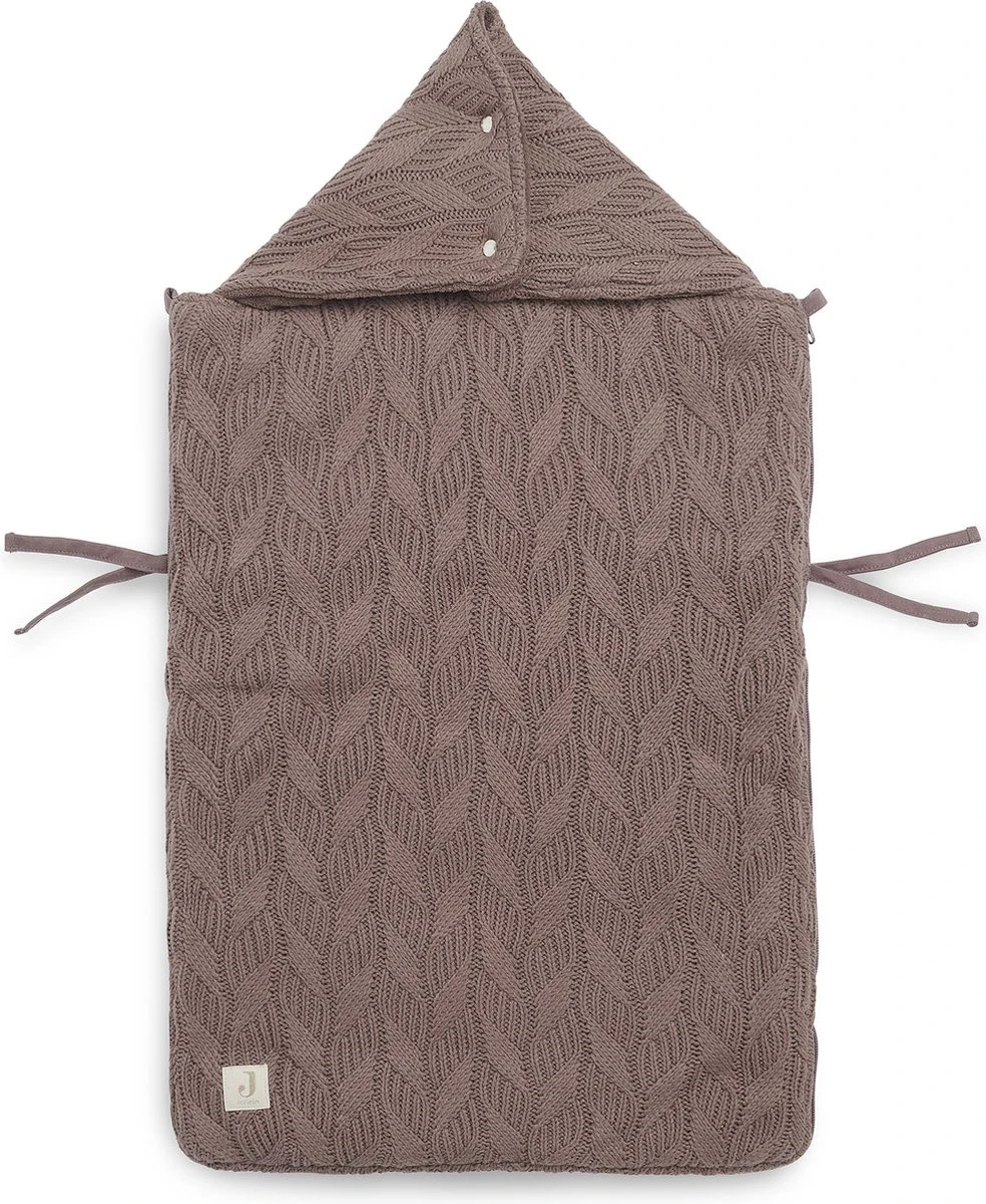 Jollein Voetenzak Voor Autostoel & Kinderwagen - Spring Knit - Chestnut - Afbeelding 10